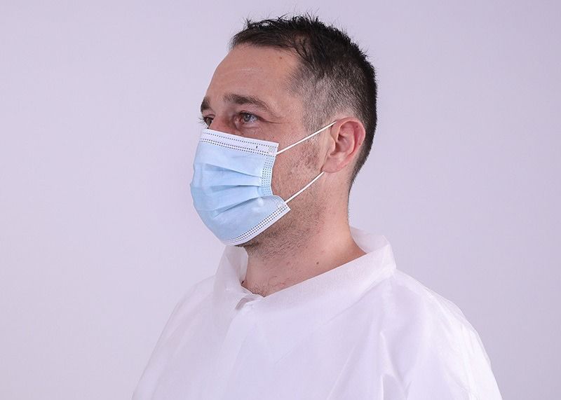 Устранимое профессионального пылезащитного лицевого щитка гермошлема Earloop защиты хирургического Nonwoven